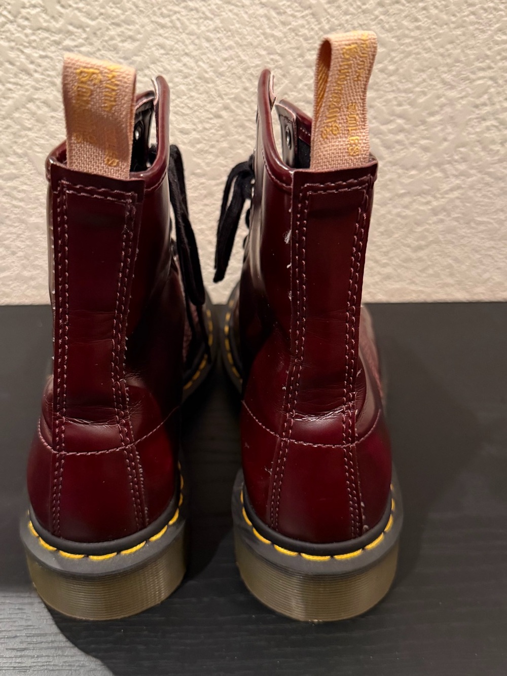 Dr. Marten’s 1460 Cherry Red Lace Up Boots - Picture 9 of 15